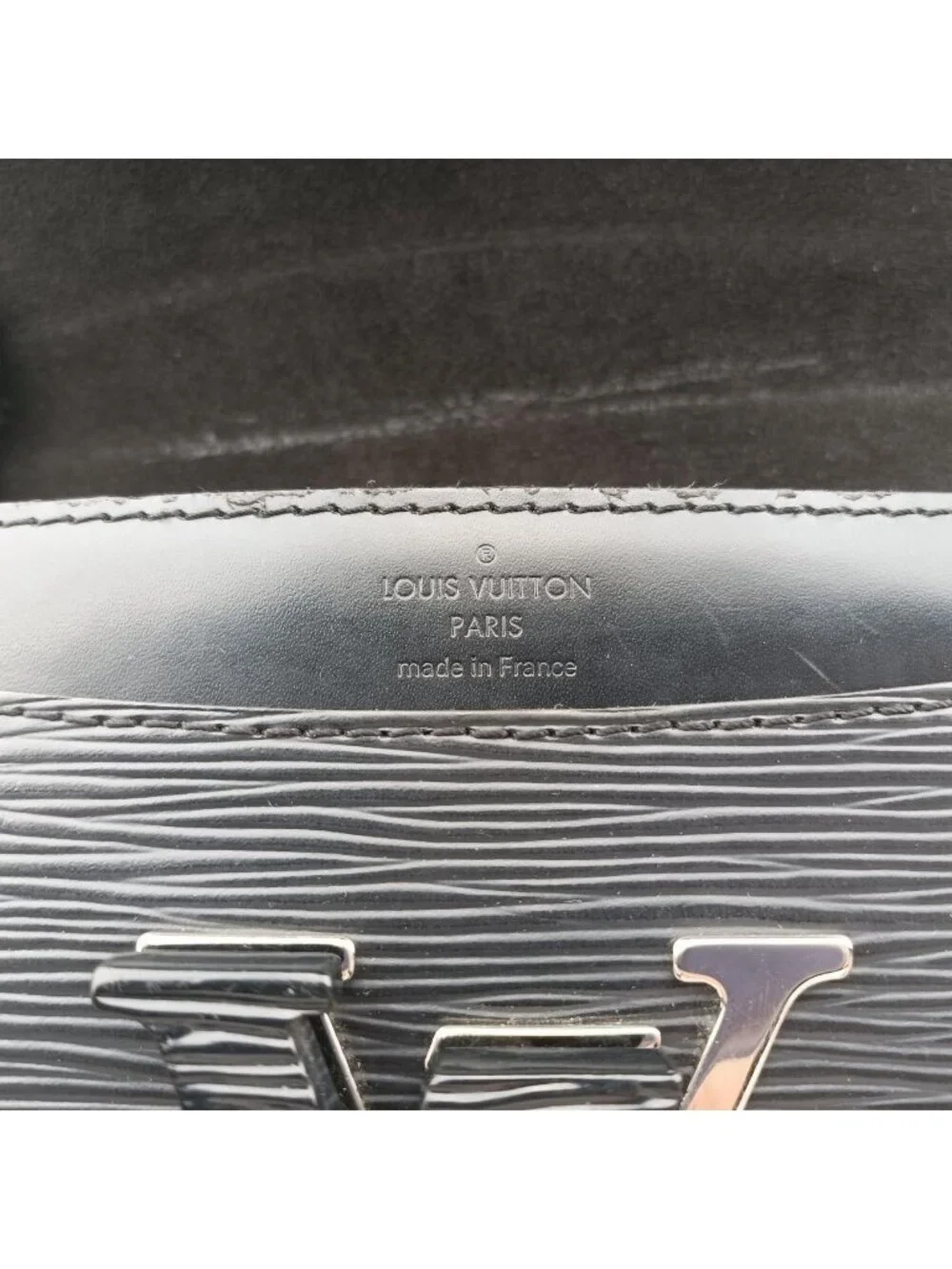 Louis Vuitton Pochette Louise PM Noir Epi Pouch